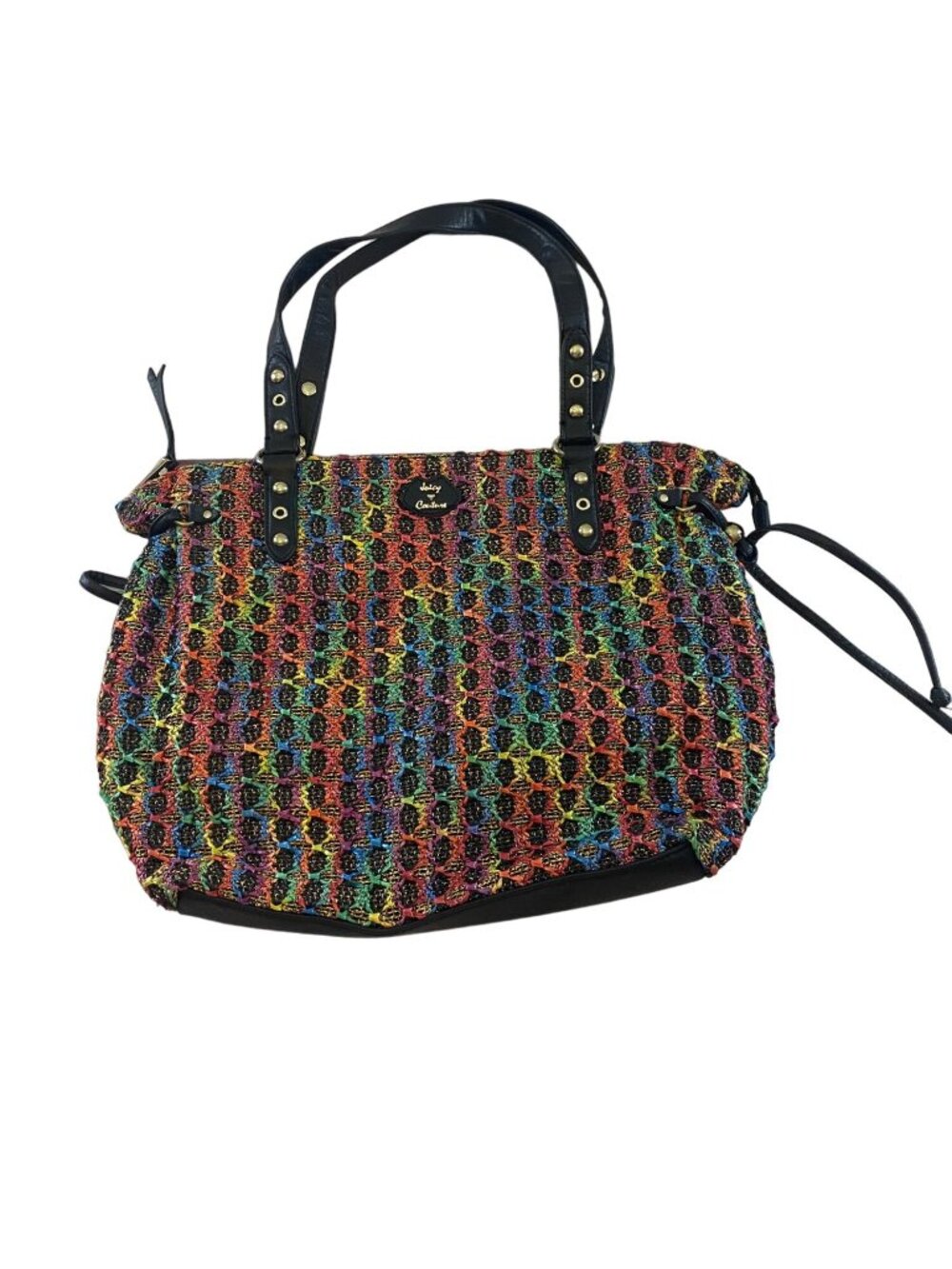 Vintage Y2K Juicy Couture Women's Woven Multi Color Shoulder Bag - OS